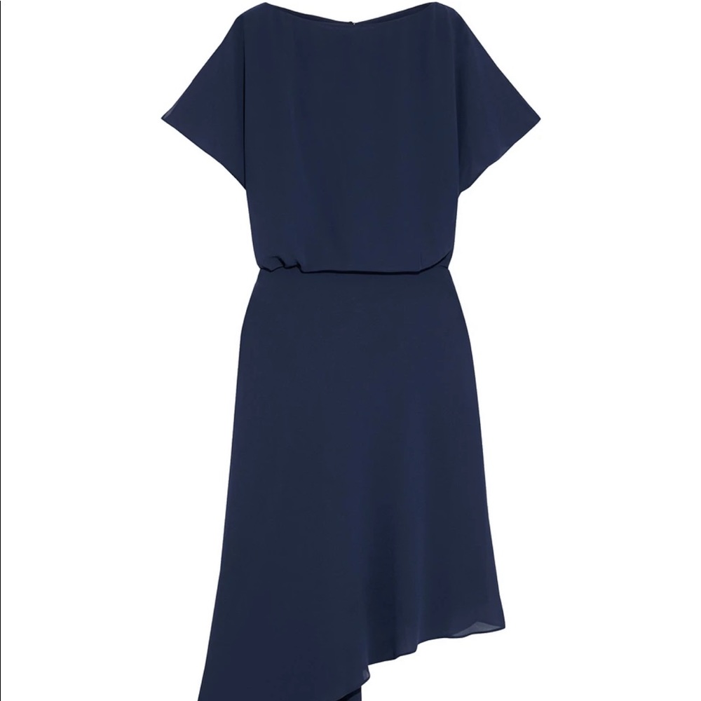 IRIS&INK LILLY ASYMMETRIC CREPE DRESS